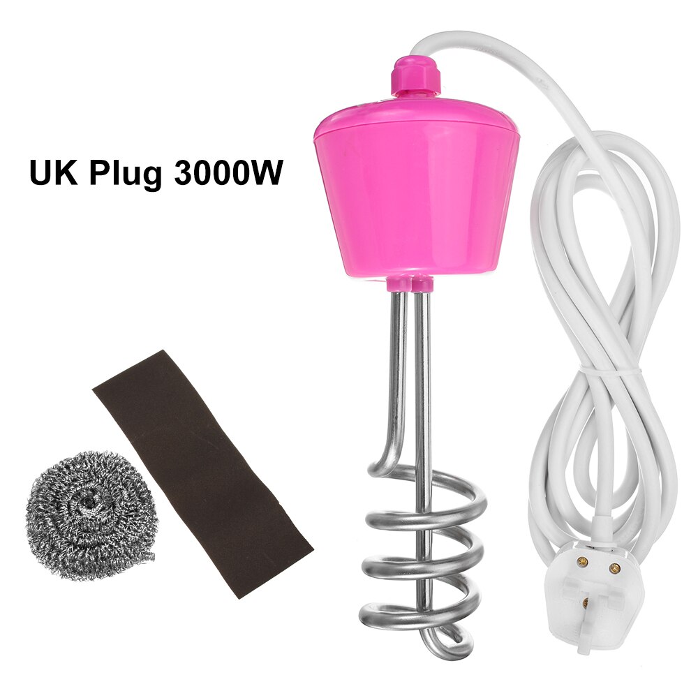 3000W 300cm Electric Immersion Water Heater Element Boiler Portable Water Heating rods Inflatable Swimming Pool Heater: 3000W UK Plug