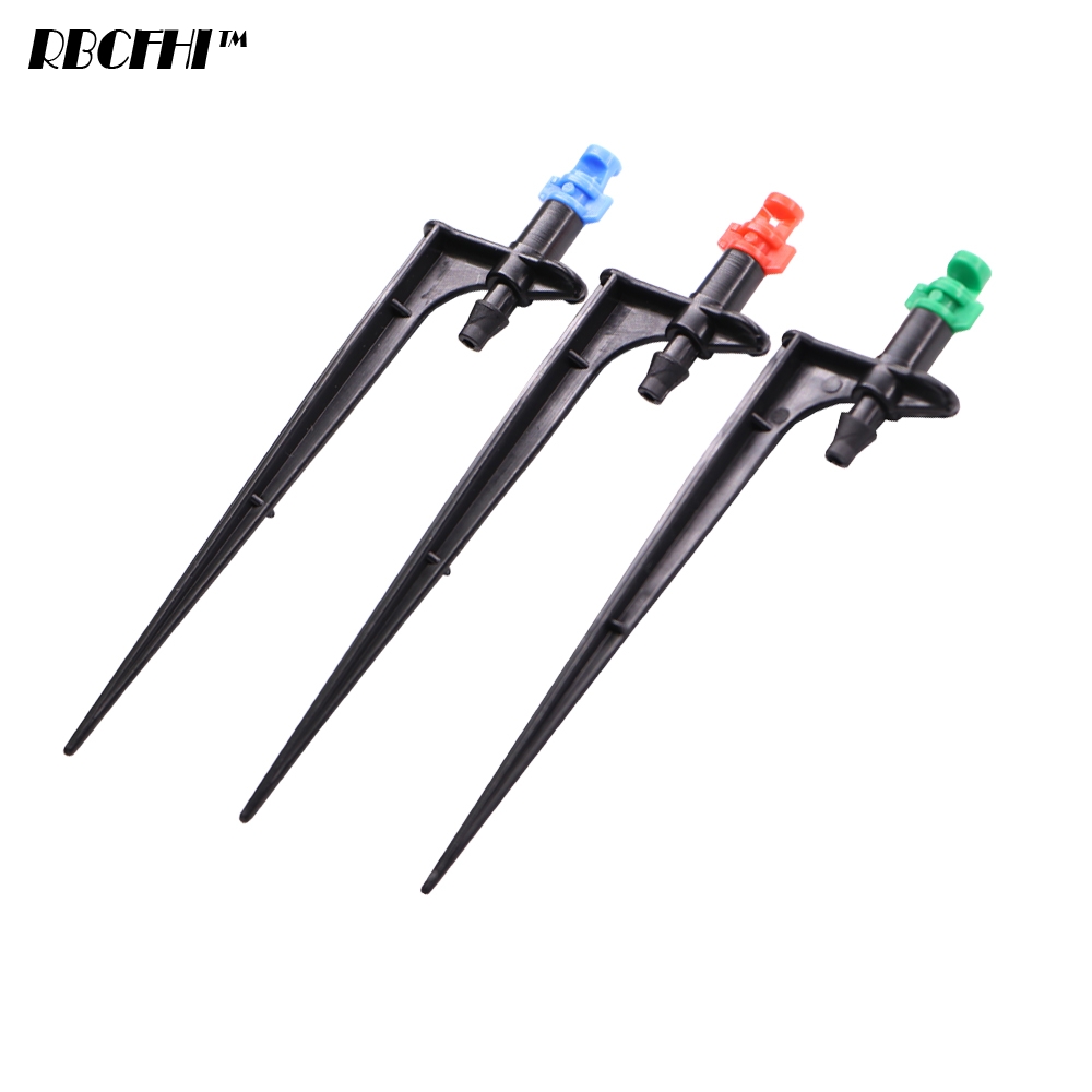 15Stck 90/180/360 ° Gärten Einstellbar Tropf Bewässerung Sprinkler Beschlagen Düsen auf 13CM Einatz Tropf Einsetzen Boden Spritzgerät