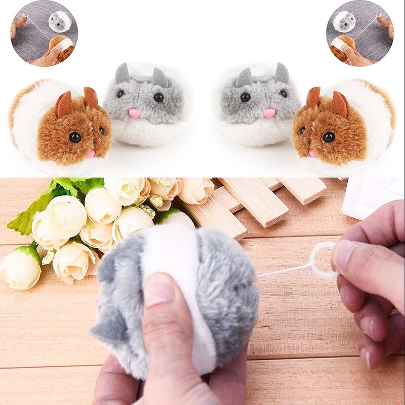 SUEF 1 pièces mignon peluche vibration sports petite grosse souris chat jouet secouer petite souris drôle taquiner chat jouets pour animaux de compagnie @ 03