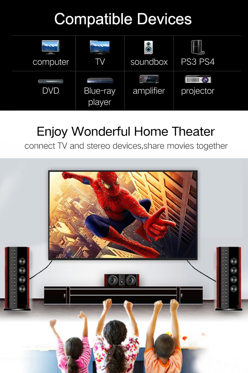 Toslink Gold Plated Optical Digital Audio Cable 1m 1.5m 2m SPDIF MD DVD Gold Plated Cable