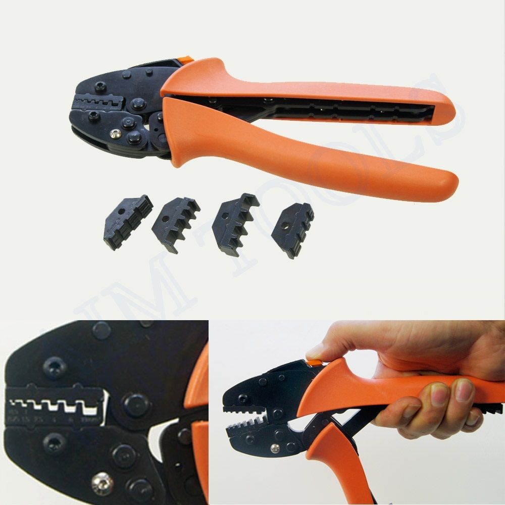 Electric Wire Cable Terminal Ratchet Crimpting Tool Pliers 0.5-6mm