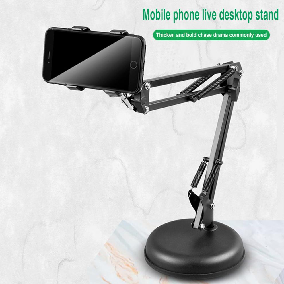 Support de téléphone portable à bras flexibles rotatifs à 360 °, Clips de serrage pour téléphone portable, Support métallique pour Smartphone et bureau