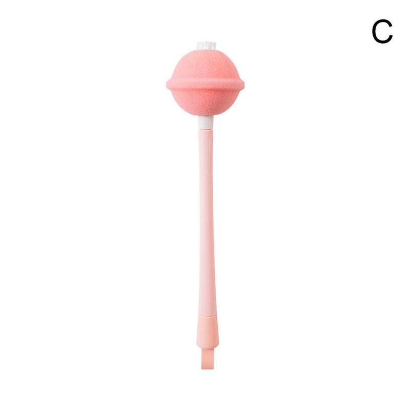 3 In1 Baby Fles Borstel Multifunctionele Lange Handvat Lange Borstel Schrobben Rotary Fles Handvat Baby Melk Cleaner U3G0: Pink
