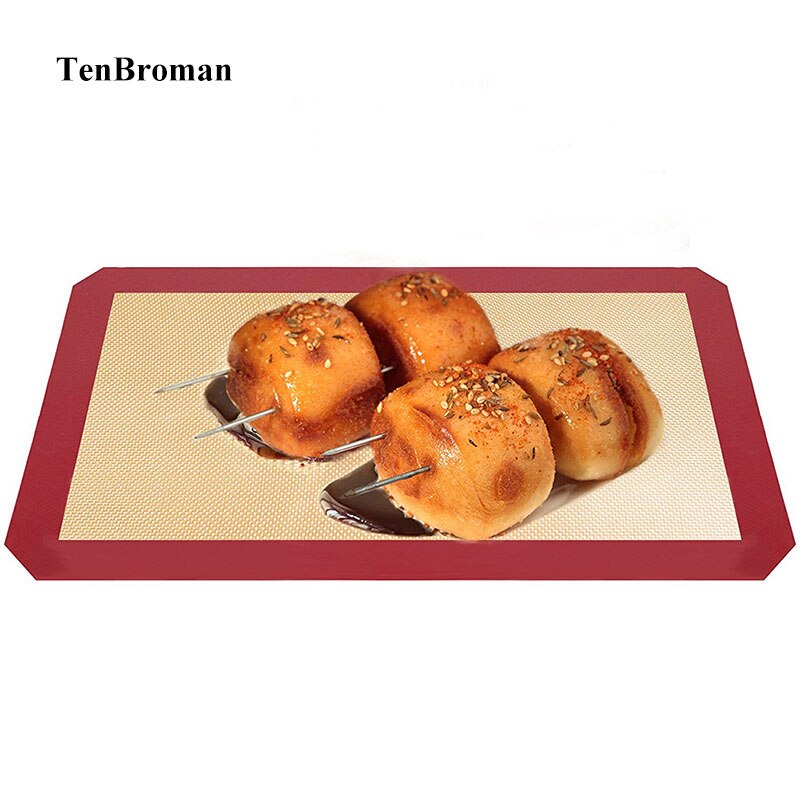 TENBROMAN Siliconen Bakken Mat Non-stick Silicon Liner Voor Bakken Bitterkoekje/Gebak/Cookie Maken
