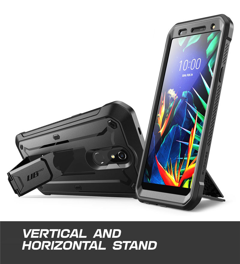 SUPCASE Per LG K40 Case (2019 Release) UB Pro di Tutto il Corpo Robusto Armi Della Copertura di Caso con Built-In Protezione Dello Schermo &amp; Cavalletto