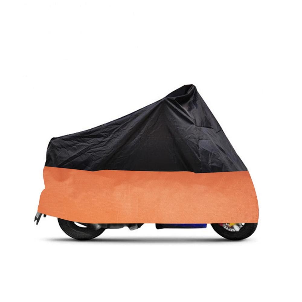 Aumohall støvtæt motorcykelovertræk vandtæt scooterdæksel motorcykelbeskytter l / xl / xxl: Xxl / Orange