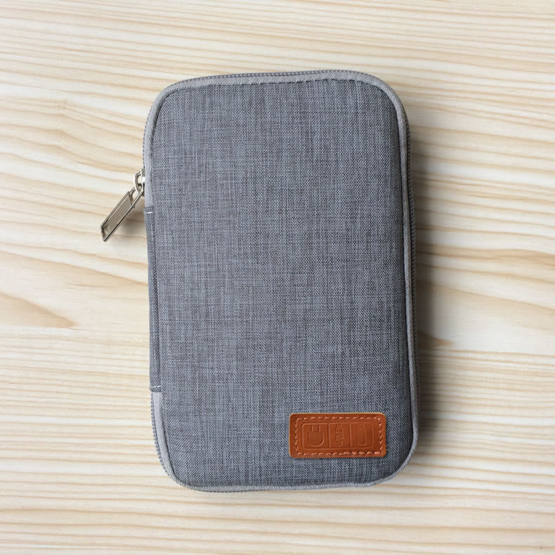 Organizador de bolsa de Cable electrónica de viaje para discos duros de alimentación Cable USB Accesorios de tarjeta SD 10000 20000mah funda de Banco de energía