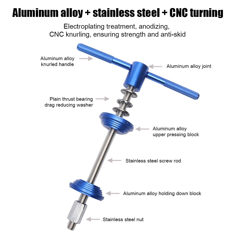 Mountain Bicycle Headset Installation Removal Tools MTB Bike Bottom Bracket Bearing Press-In Tool for Cycling Repair Tools