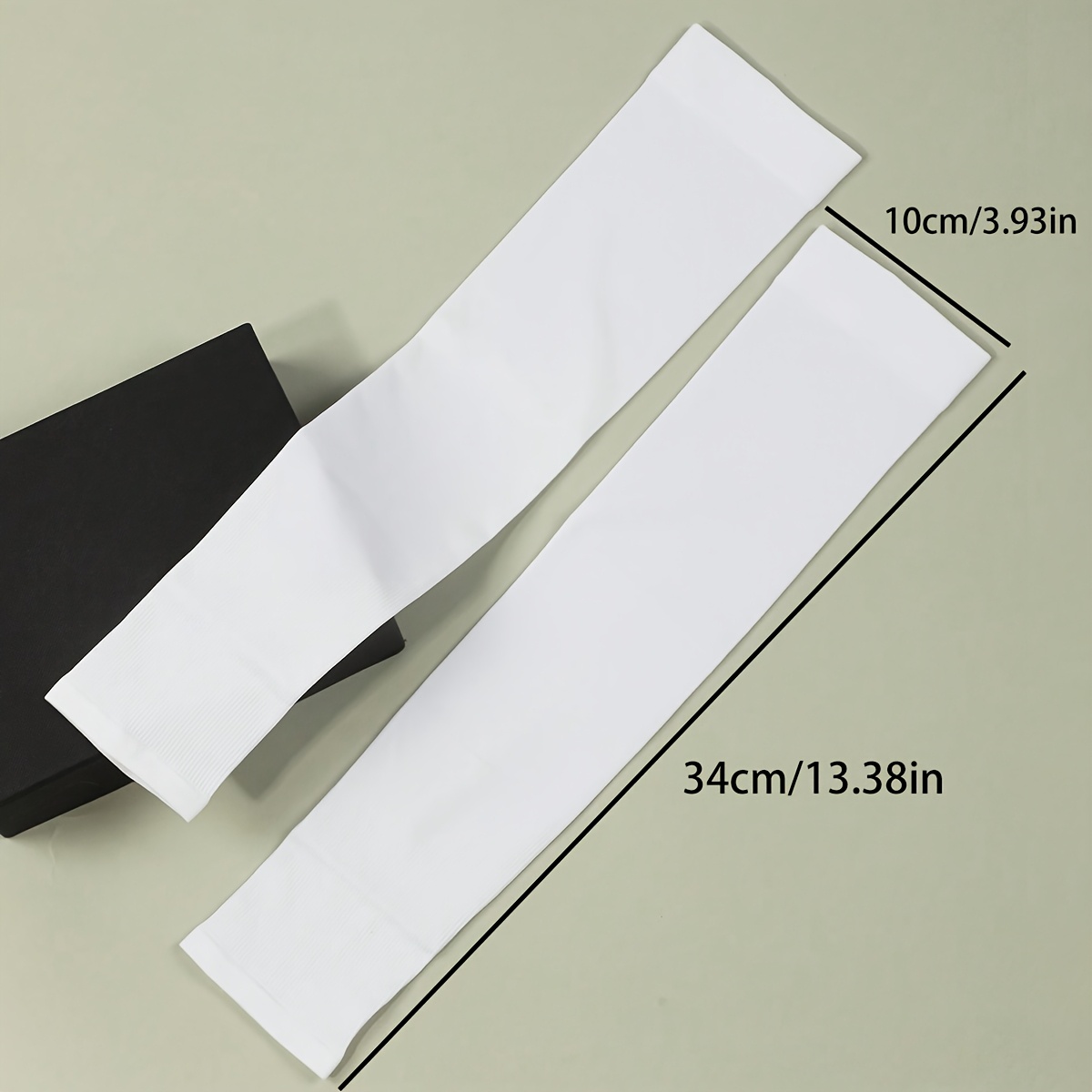 1 par/3 pares de mangas de verano para mujer, ajuste elástico, protección solar, absorción del sudor, accesorios para excursiones de ocio: Blanco