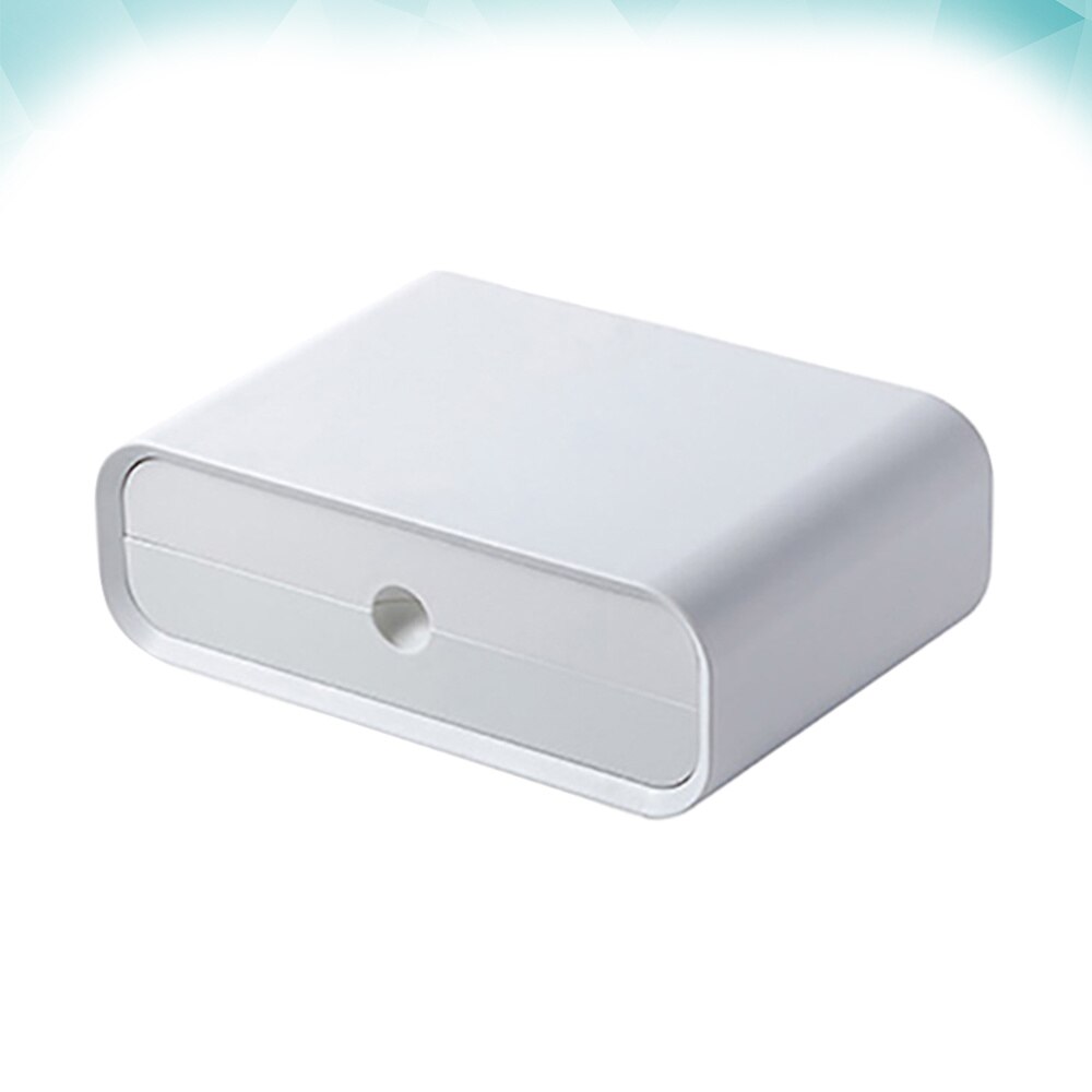 Multifunctionele Computer Screen Stand Monitor Plank Desktop Opbergrek Container Wit