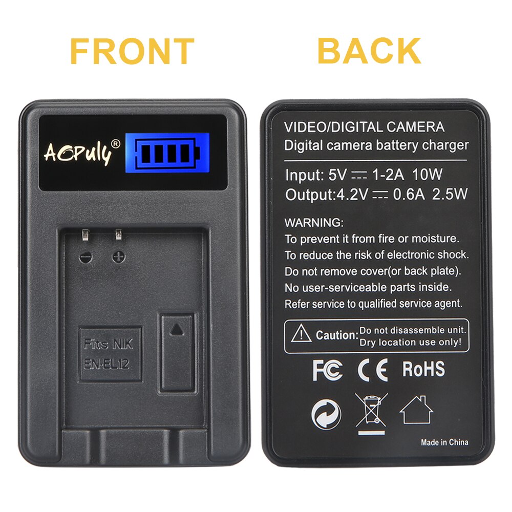 EN-EL12 batterie bateria EN EL12 + LCD USB Ladegerät Für Nikon COOLPIX S9100 S9200 S9050 P300 P310 P330 S6200 S6300 s9400 S9500