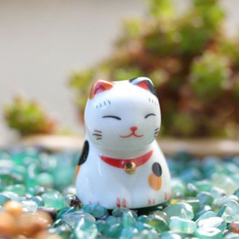 Japanilaistyylinen keraamiset syömäpuikot pidike teline söpö kissa syömäpuikkoteline tyynynhoito lepo keittiö taide askartelu astiasto