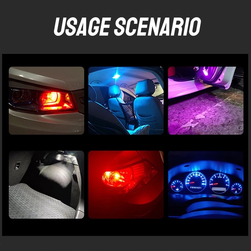 W5W Led T10 luz de coche COB transparente 6000K blanco Auto automóviles Motor lámpara de matrícula luz de techo lectura DRL estilo de bombilla 12V