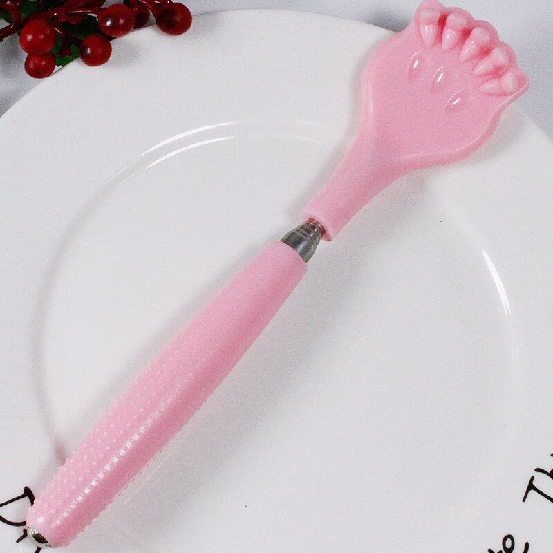 Extendable Back Scratcher Telescopic Scratching Hand Back Carding Stick For Itch Massager Body Grab Relax Scraper For Tickle: Pink