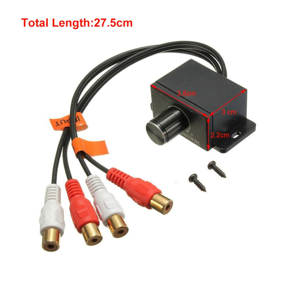 Mando de Control de volumen para coche, amplificador de LC-1 Universal de graves, RCA