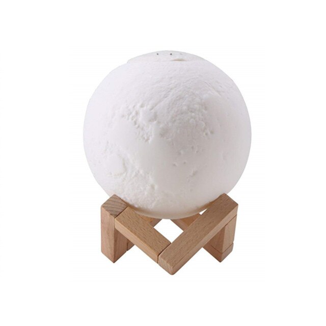 880ML Air Humidifier 3D Moon Lamp light Diffuser Aroma Essential Oil USB Ultrasonic Humidificador Night Cool Mist Purifier: Aroma Diffuser