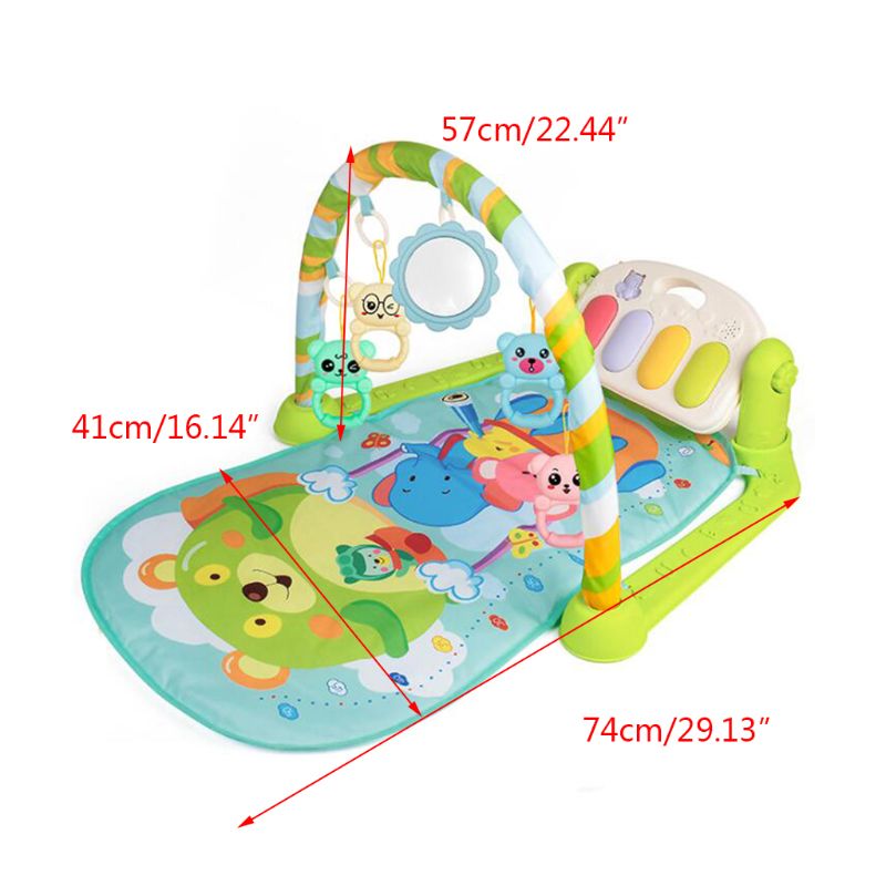 Baby Music Piano Keyboard Play Rack Kids Carpet Play Mat Pad Early Education Gym