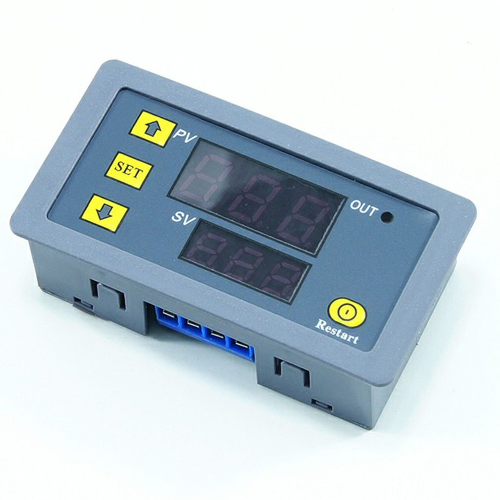 AC 110V 220V DC 12V Digital Time Delay Relay LED Display Cycle Timer Control Switch Adjustable Timing Relay Time Delay Switch