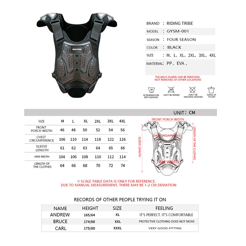 Outdoor Motocross Armor Vest Titanium Shoulder Pad Motorcycle Jackets Off-road Motorcycle Anti-fall Body Armour Motos Gear