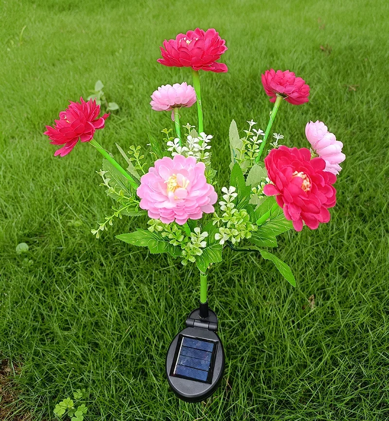 Ramadan 2025 Buitenverlichting op zonne-energie Tuinlicht Sneeuw Lotusbloem Gazonlamp voor tuin Patio Bloem Feestlamp Bruiloft Moederdag: changeable