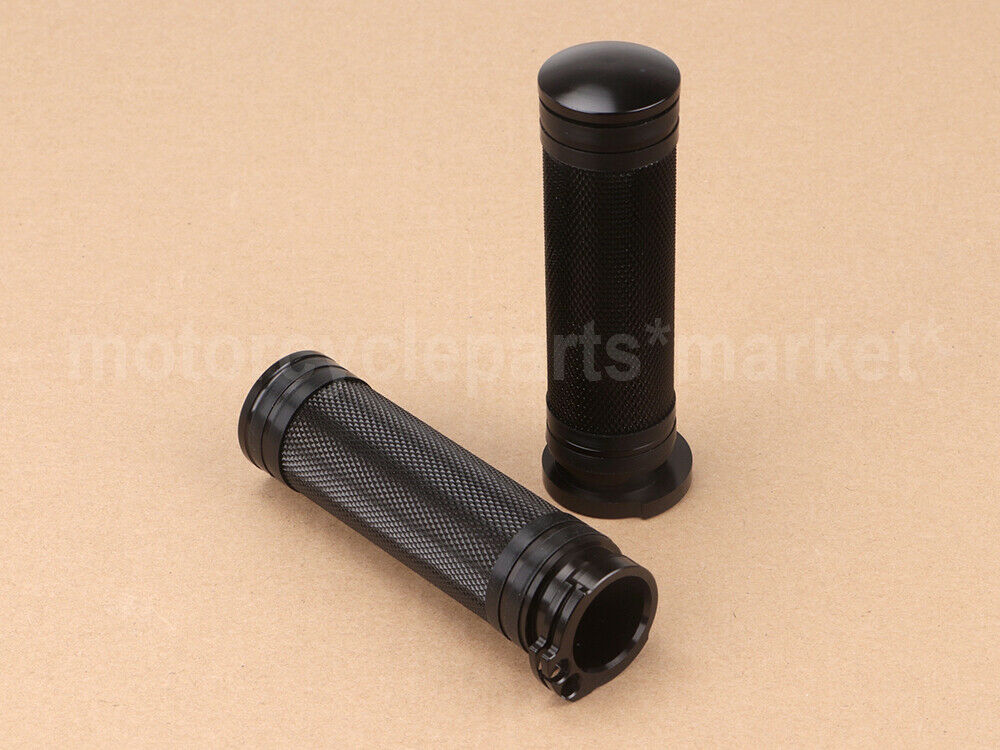 Motorrad Schwarz 1 "25mm Hand Griffe Aluminium Für Harley Sportster 883 1200 XL VRSC touren Dyna Softail Kunden 96-hoch Griff Bar