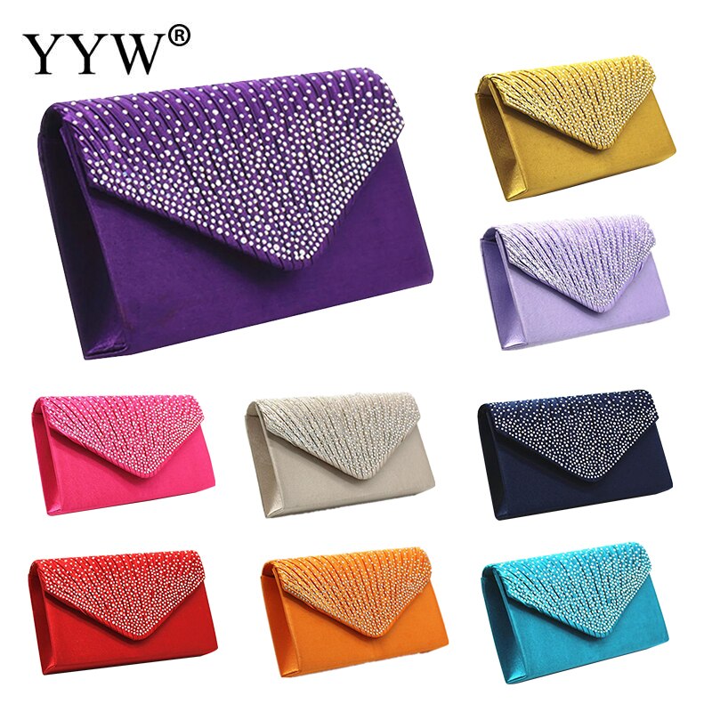 Purple Women Wedding Clutch Luxury Handbag Women Bags Clutch Female Yellow Summer Clutches Female Evening Prom Bag