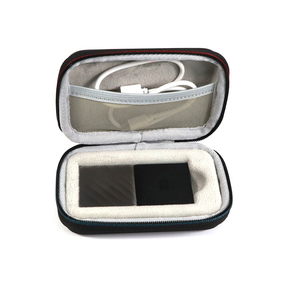 Estuche de transporte portátil EVA a prueba de golpes Disco Duro Cables cargador organizador para SSD resistente a impactos Disco Duro almacenamiento bolsa