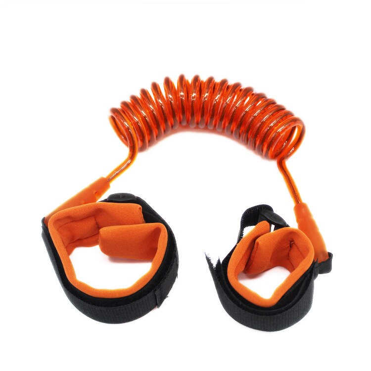 Anti verloren polsschakelriem, 2,5 m riemen en polsband 2-in-1 combinatieset, verstelbaar kinderpolstouw met slot, veiligheidsharnas voor kinderen, babyharnas om te wandelen (blauw zwart 2,5 meter
