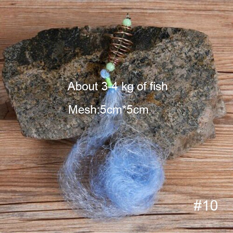 Fishing Nets Set 3D Pyramid Shape with Luminous Bead and Spring Fishing Accessories: 10