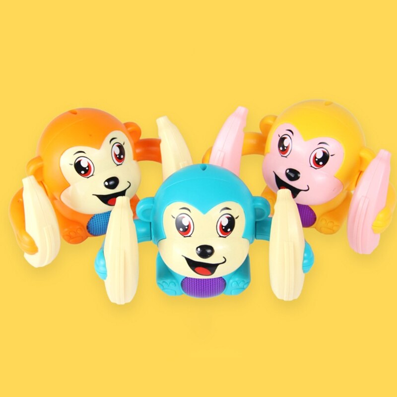 1 Uds bebé Control de voz de pequeño mono de juguete caminar cantar juego mental interactivo lleno de juguetes para los niños