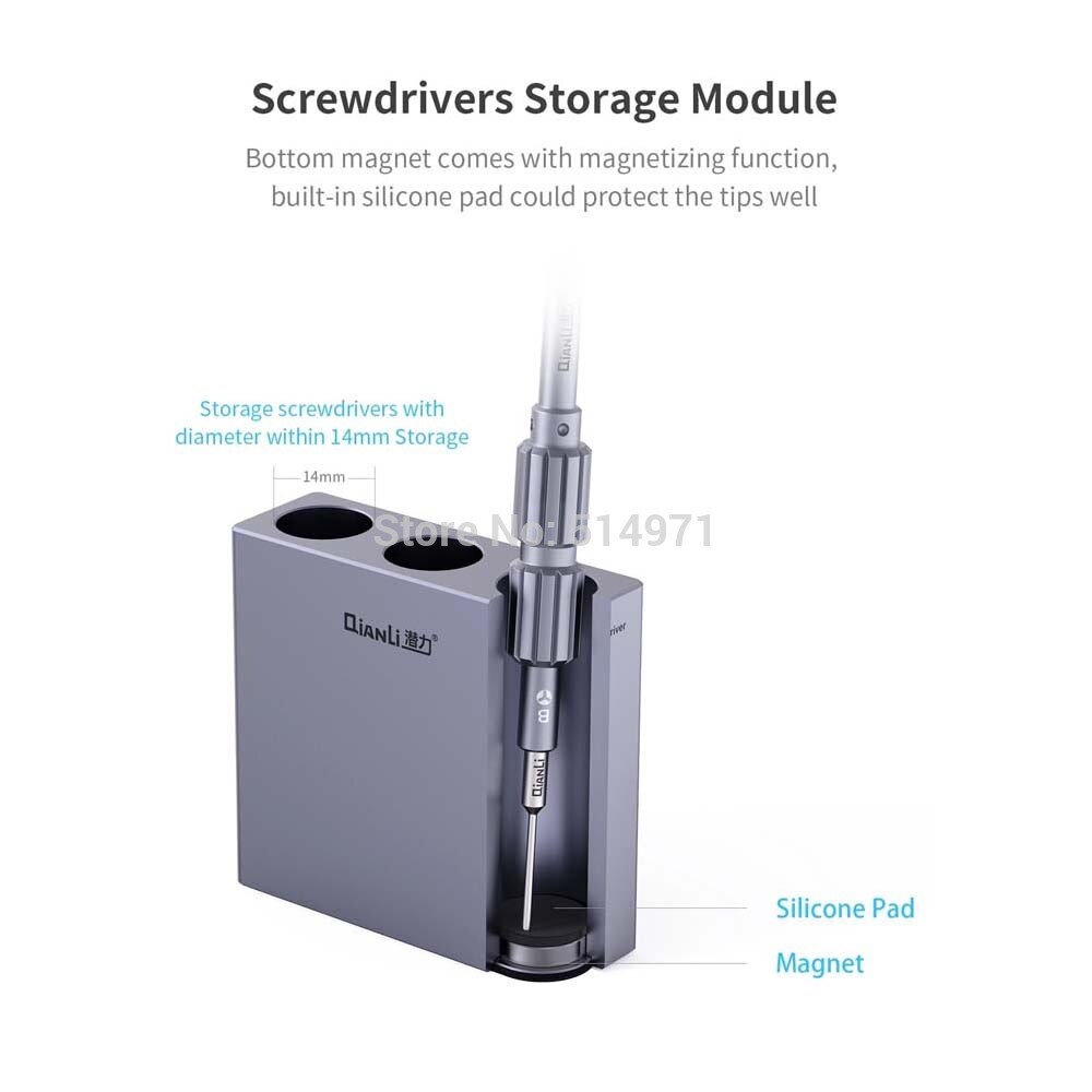 QianLi iCube Aluminum Alloy Body Magnetic Multi-Functional Module Aluminum Organizers Storage Box