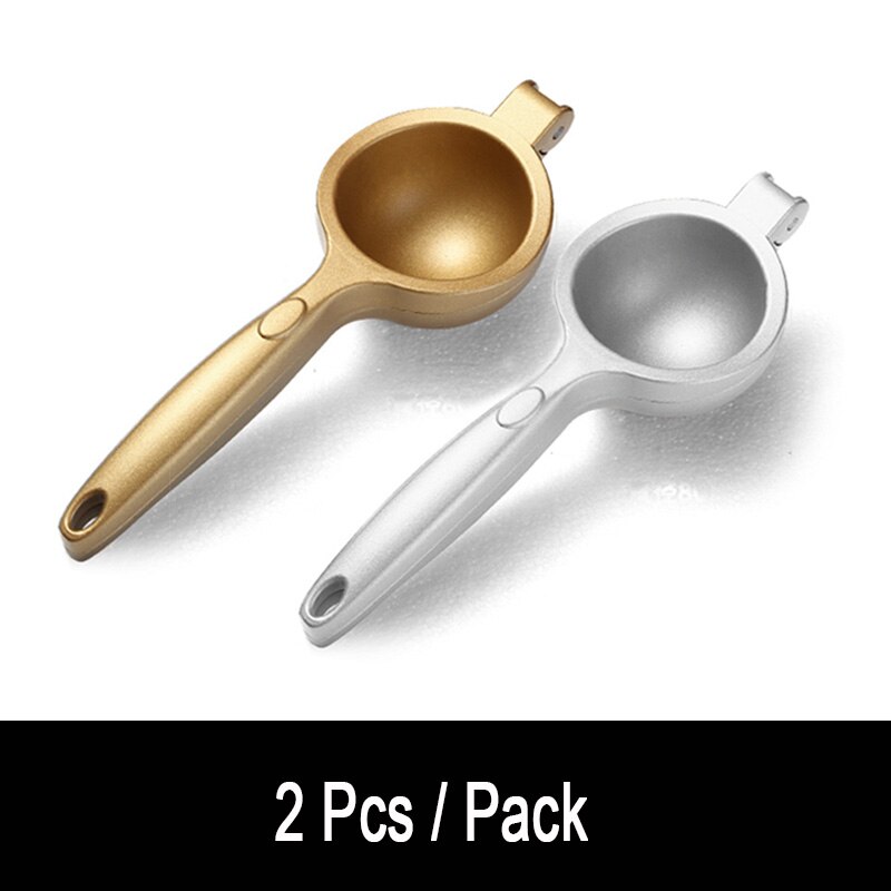 Handmatige Citruspers Hand Citruspers Citroen Fruit Juicer Citrus Persmachine Roestvrijstalen Keuken Accessoires Voor Thuis: Gold Sliver 2 pcs