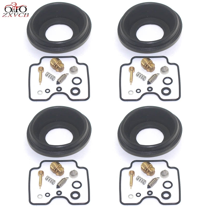 Kit de reparación de carburador de motocicleta, piezas de diafragma de émbolo para FAZER FZ-1 FZS1000 2001-2005 FZS 1000 FZ1, 4 juegos