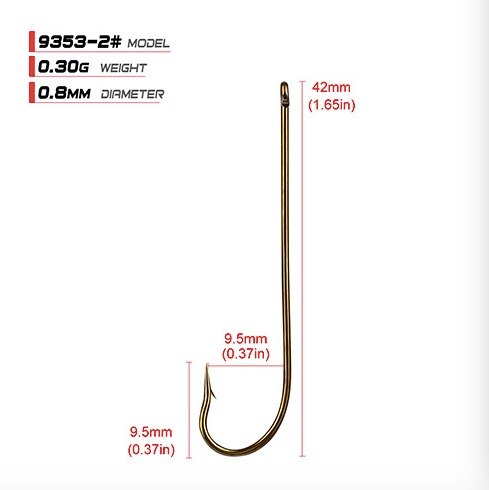 High Carbon Steel Fish hooks Long handle hook pesca fishing hooks 12#-6O fishing equipment: 2