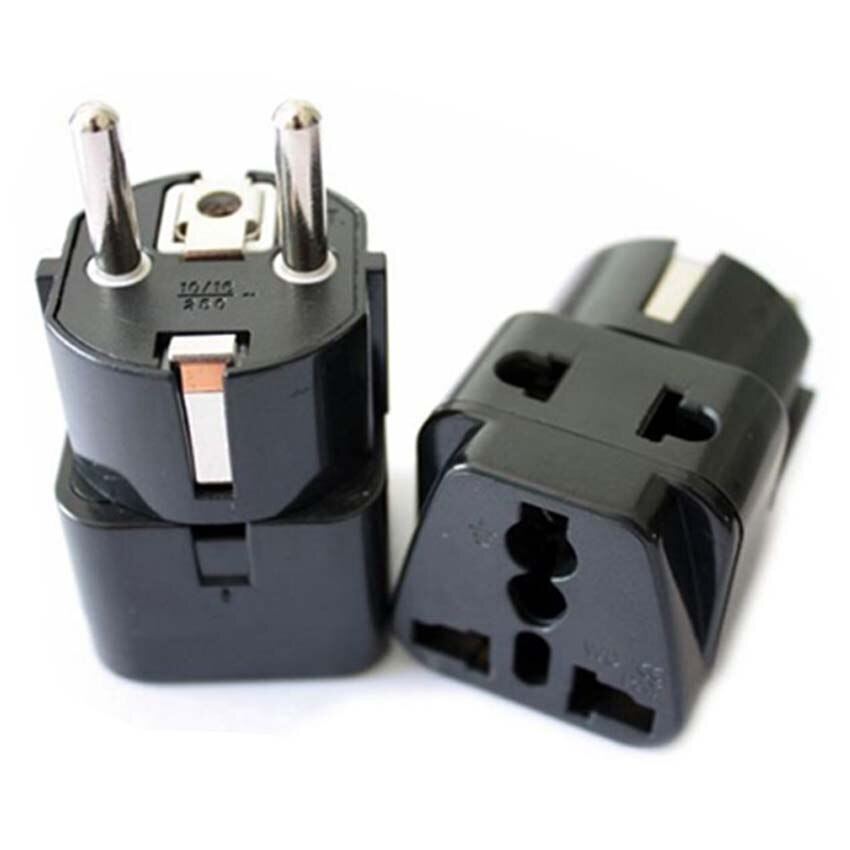 Weiß Schwarz kupfer 2in1 AU UK uns zu EU Universal- Deutschland Frankreich Indonesien Südkorea Russland Schuko Reise Stecker Adapter typ E/F