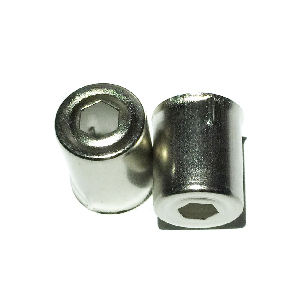 Tapa de acero para horno microondas, repuesto de agujero Hexagonal, tono plateado, partes de electrodomésticos de cocina, accesorios nuevos, 5 unids/lote
