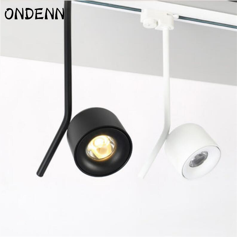 10 W LED track lichten Nordic cafe kledingwinkel spots creatieve achtergrond muur lampen 340 graden een-weg rotatie