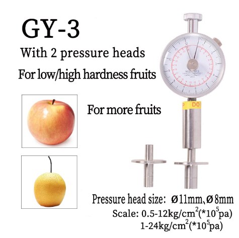 Probador de la dureza de la fruta, serie GY, penetrómetro de frutas, escorómetro de frutas: GY-3