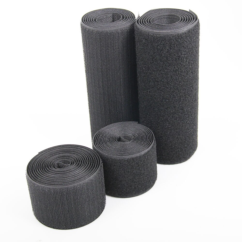 16mm to 150mm Width Black Hook and Loop Tape Sew On Not Self Adhesive Hook and Loop Tape