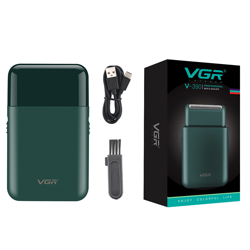 VGR Scheermes Professioneel Elektrisch scheerapparaat Mini Baardtrimmer scheermachine Scheerapparaat Scheermes elektrisch scheerapparaat voor mannen V-390: Goud