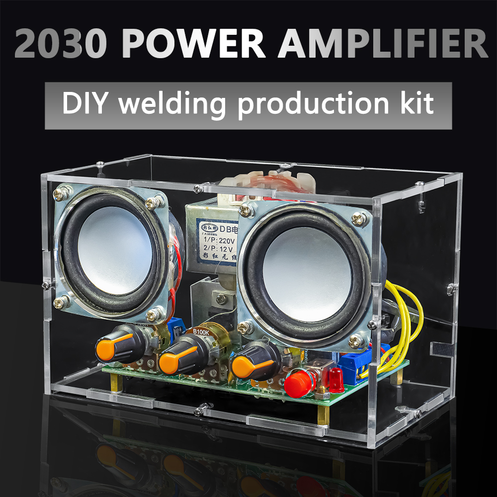 Kit de amplificador de doble canal TDA2030, altavoz, ensamblaje de entrenamiento de producción electrónica DIY, montaje de soldadura