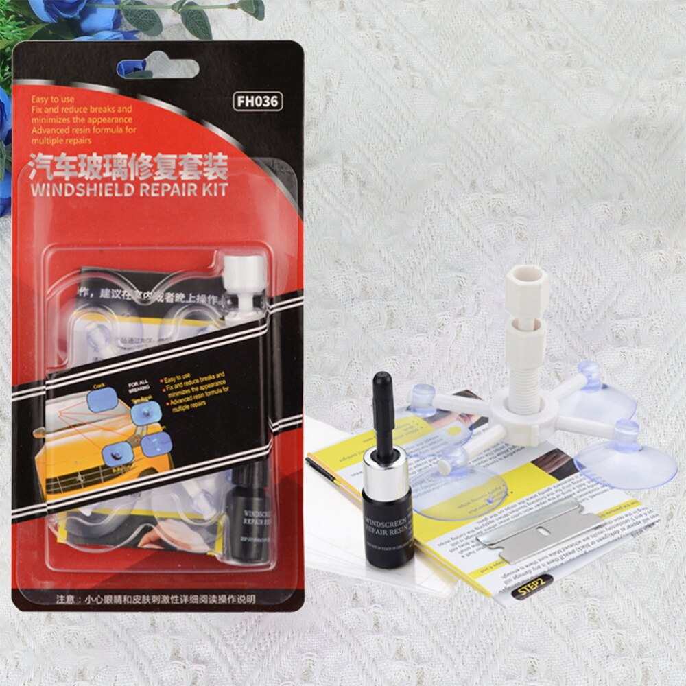 1 Set Auto Glass Repair Kit Durable DIY Convenient Windshield Repair Kit