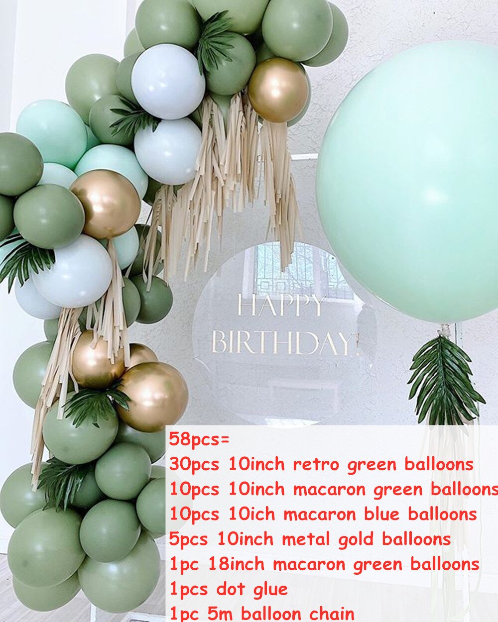 Royal Blue Garland Arch Balloon Kit Confetti Latex Balloons Baby Shower Wedding Birthday Party Anniversary Party Decor Globos: Set 15