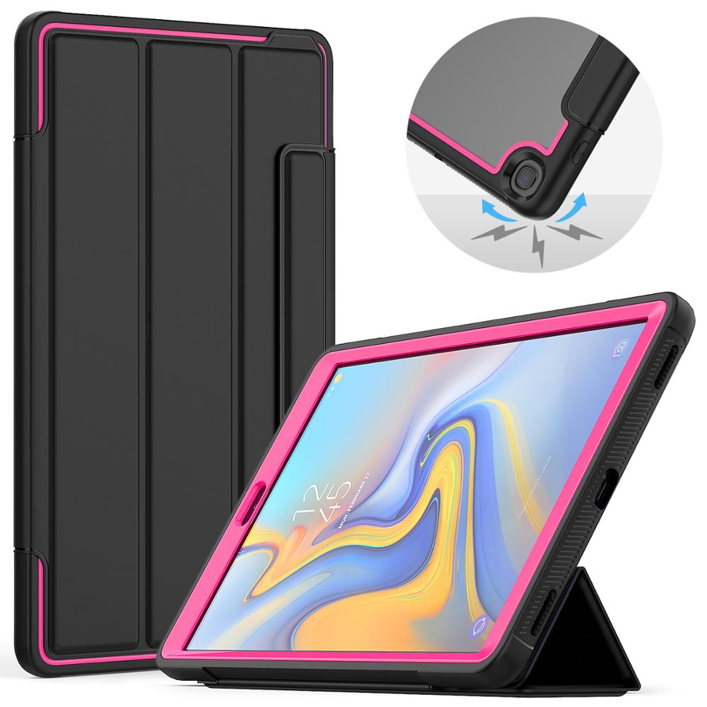 Samsung tab  a 10.1 cove med blyantspænde til læder samsung galaxy tab  a 10.1 etui sm -t510 sm-t515 tablet smart cover: Rose