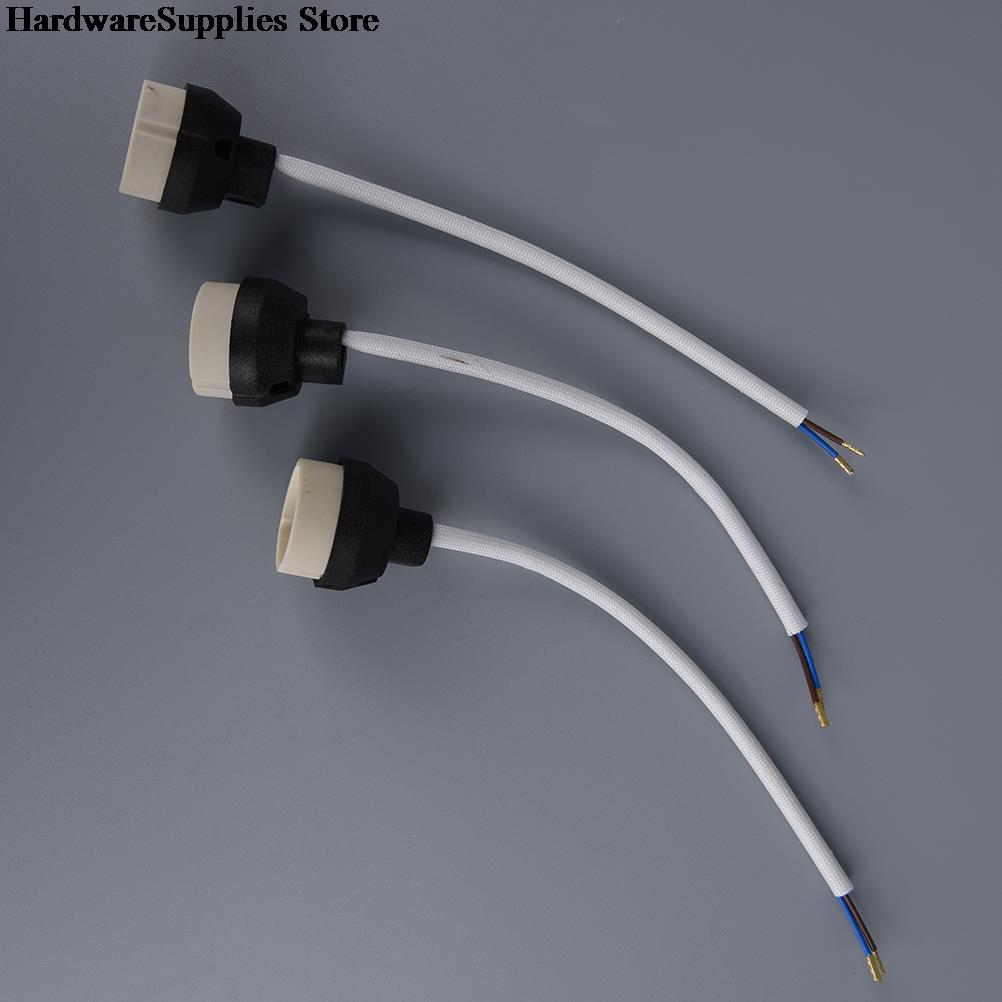 Gu10 sokkel adapter ledningskontakt porselen halogen  gu10 lampeholder lampeholder for led spot lyspære keramisk