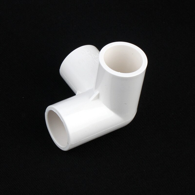 2 stk indre diameter 20mm pvc tee 3- veis til hageslange kontakt hvit / grå / blå plastbeslag: Hvit