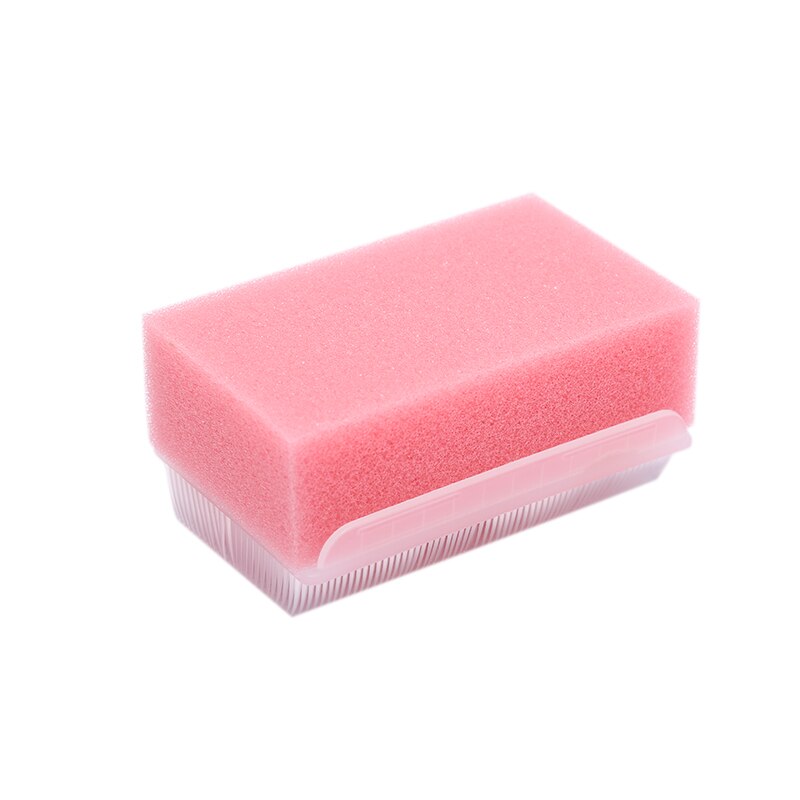 2 Pcs Baby Bath Sponge Soft Foam Washer with Cradle Cap Brush Body,Hair and Scalp Clean Gentle Baby Sensory Brush Bath Spon: PINK