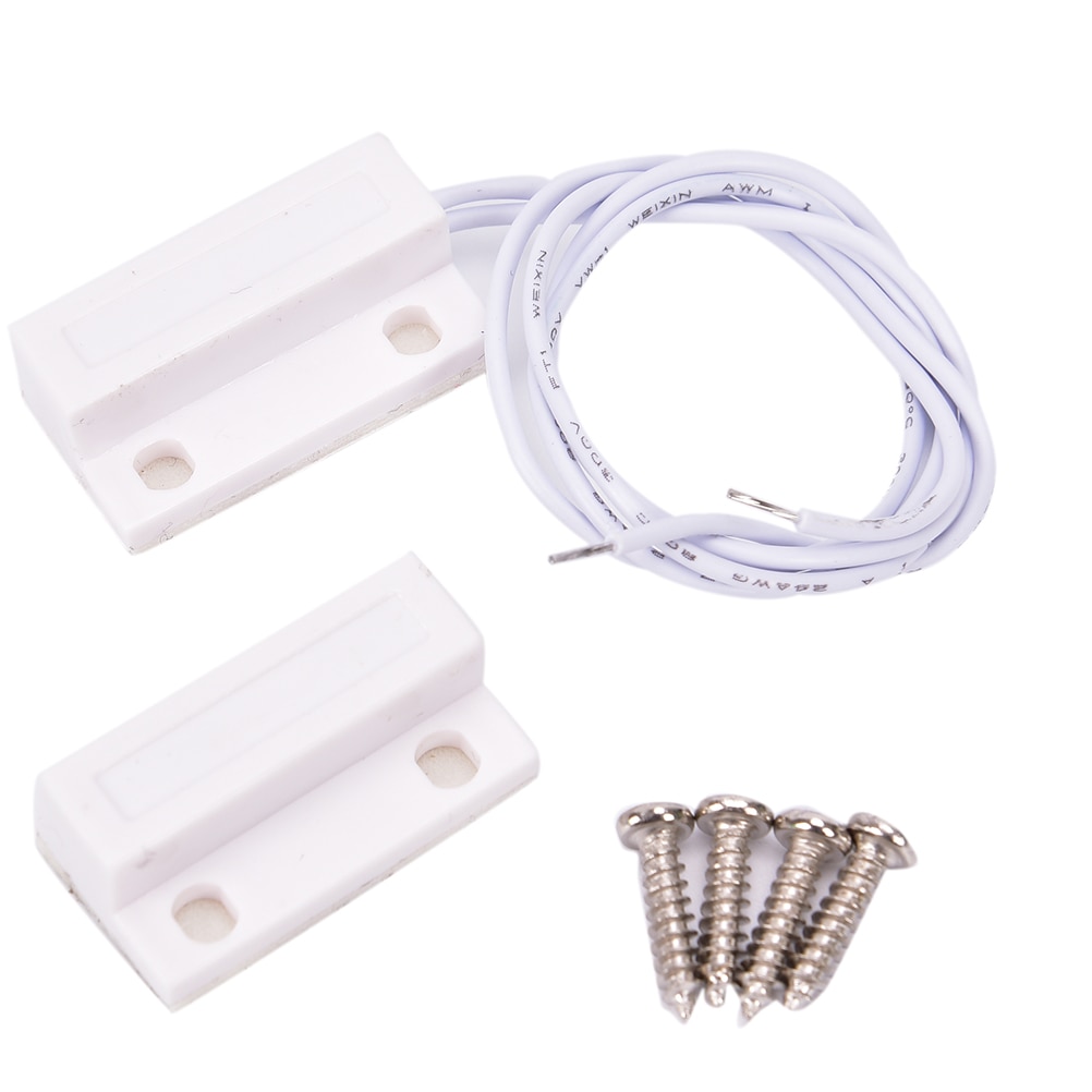 1PC 100 V DC Recessed Magnetic Window/Door Contacts Security Alarm Switch Reed W/Adhesive Normally Closed NC