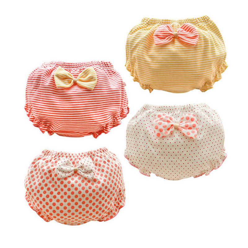 Enfant en bas âge bébé filles sous-vêtements en coton culotte infantile mignon grand Bow Shorts pour enfants caleçons 11