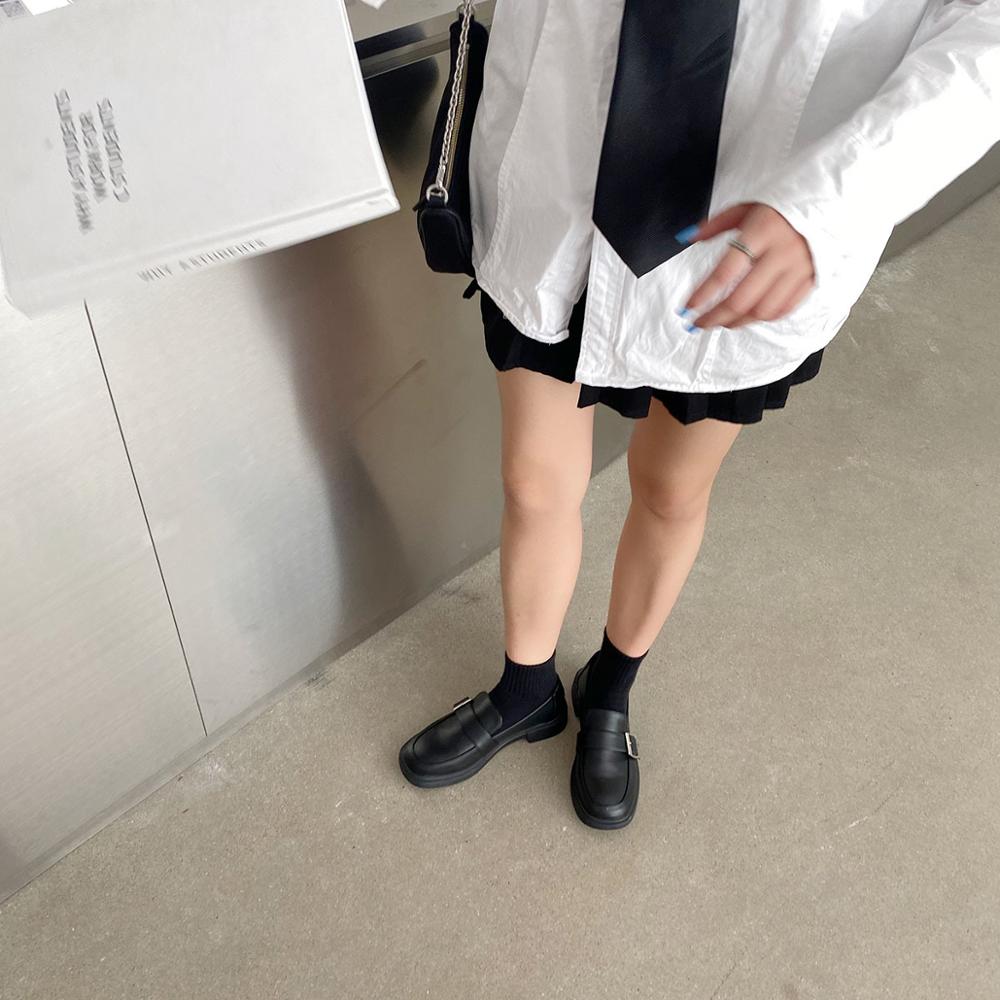 Zapatos planos de estilo británico para mujer, calzado informal con tacones Oxford, para Otoño y otoño